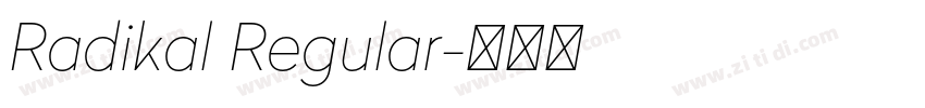 Radikal Regular字体转换 Radikal Regular字体转换
